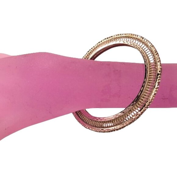 Silver Tone Bangle with Crystals - Picture 5 of 16